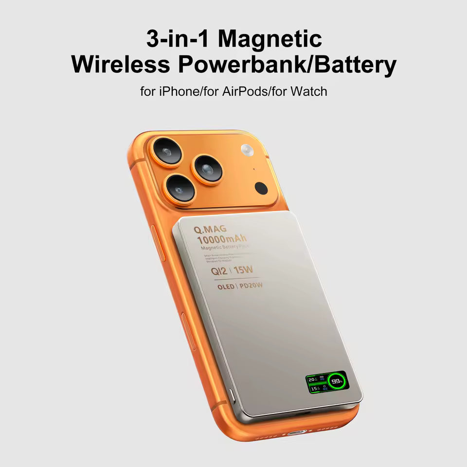 Magnetic Wireless Fast Charging 10000mAh Power Bank