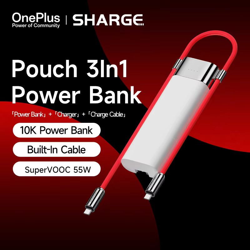 3-in-1 Fast Charging 10000mAh Power Bank