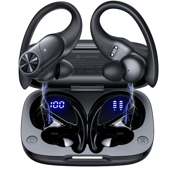 88-Hour Playtime IPX7 Waterproof Sport Earbuds