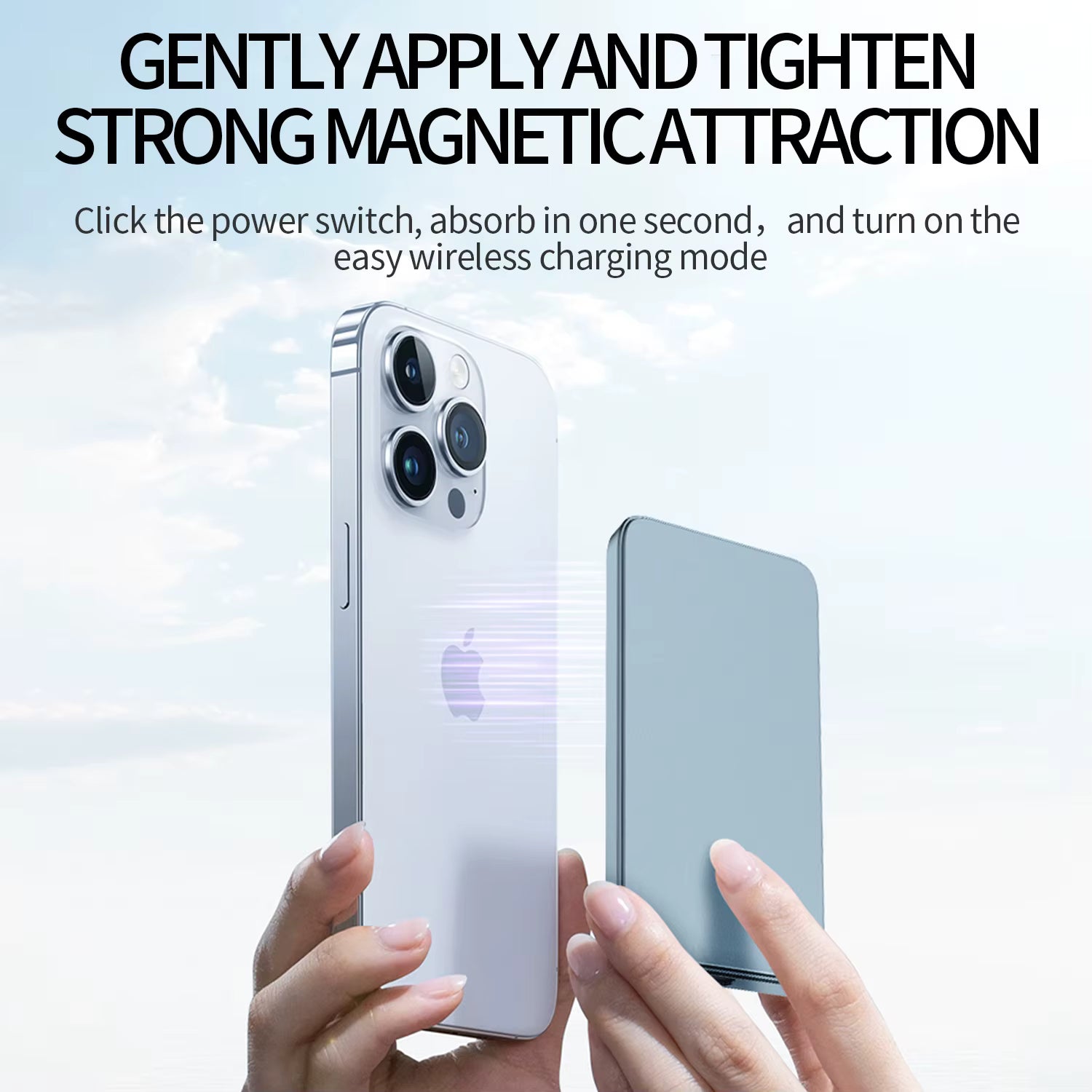 Ultra-Thin Magnetic Wireless 5000mAh Power Bank