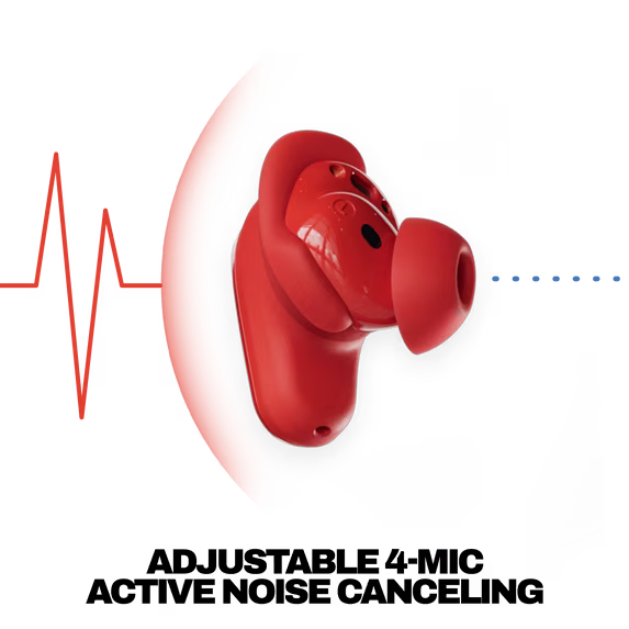 Active Noise Cancelling Wireless Sport Earbuds