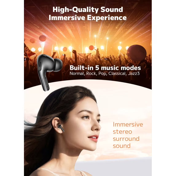 Smart Touchscreen Case 50-Hour Wireless Earbuds