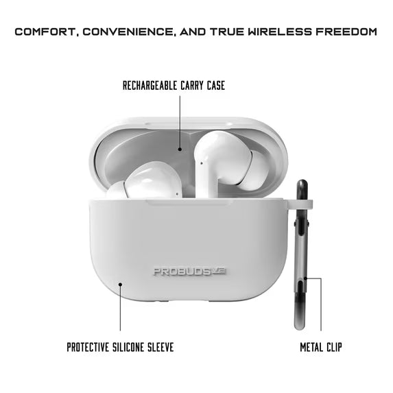 True Wireless Bluetooth Earbuds with Charging Case