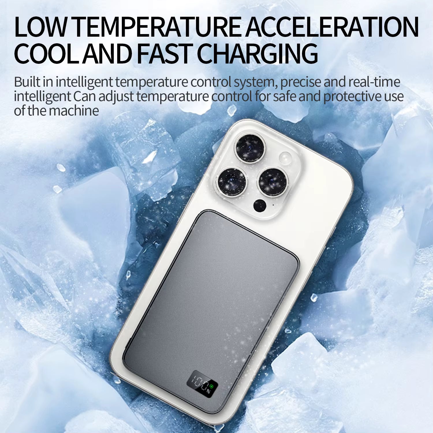 Ultra-Thin Magnetic Wireless 5000mAh Power Bank