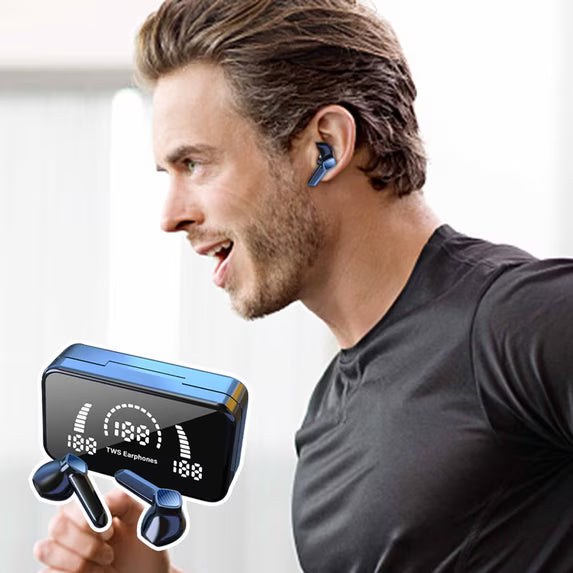 Meticulously Crafted Black Sport Wireless Earbuds