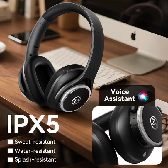 Active Noise-Canceling Over-Ear Wireless Headphones