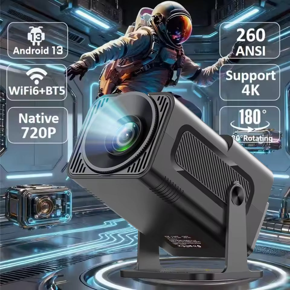 Android 13 Portable Smart Mini Projector