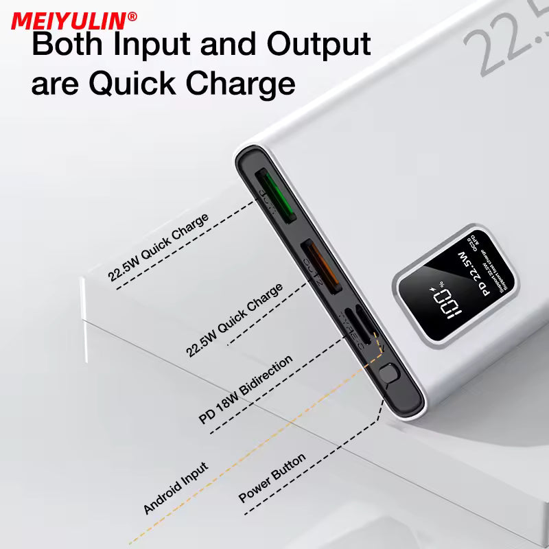 22.5W Fast Charging 30000mAh Power Bank