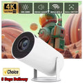 Portable 4K-Supported Smart Mini Projector with Android 11 and Wi-Fi 6