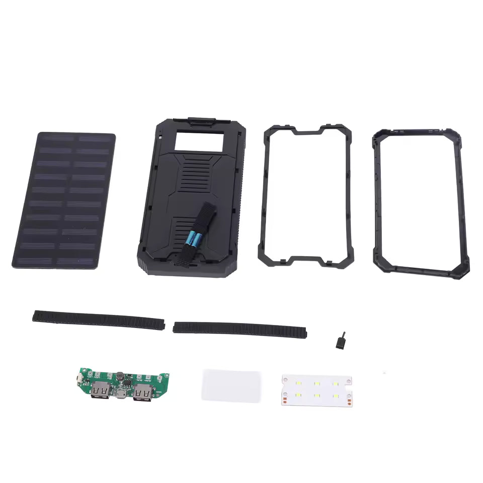 DIY Solar 20000mAh Power Bank Shell Kit (2 Pcs)