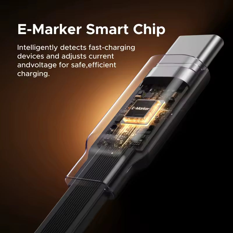 Retractable 100W USB-C Fast Charging Cable (2 Pcs)