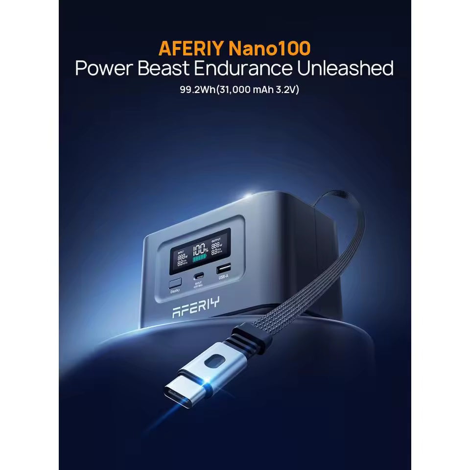 31000mAh 145W Fast-Charging Portable Power Station