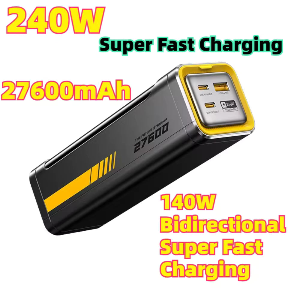 Portable 240W Fast Charging 27600mAh Power Bank