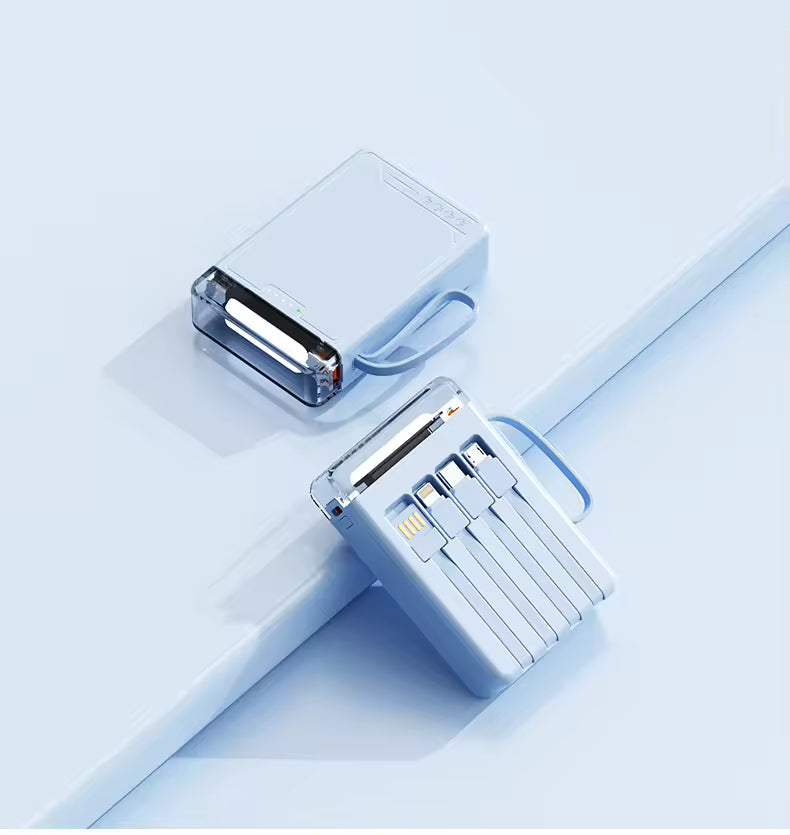 Mini Cartoon 20000mAh Built-In Cable Power Bank