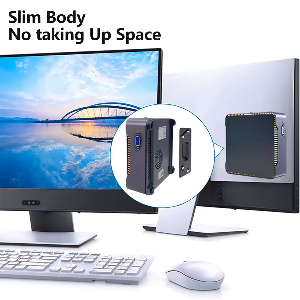 Intel N100 Compact Desktop Mini PC with 16GB DDR5 RAM