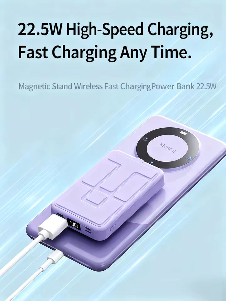 Portable Travel Magnetic Wireless Charger & Power Bank