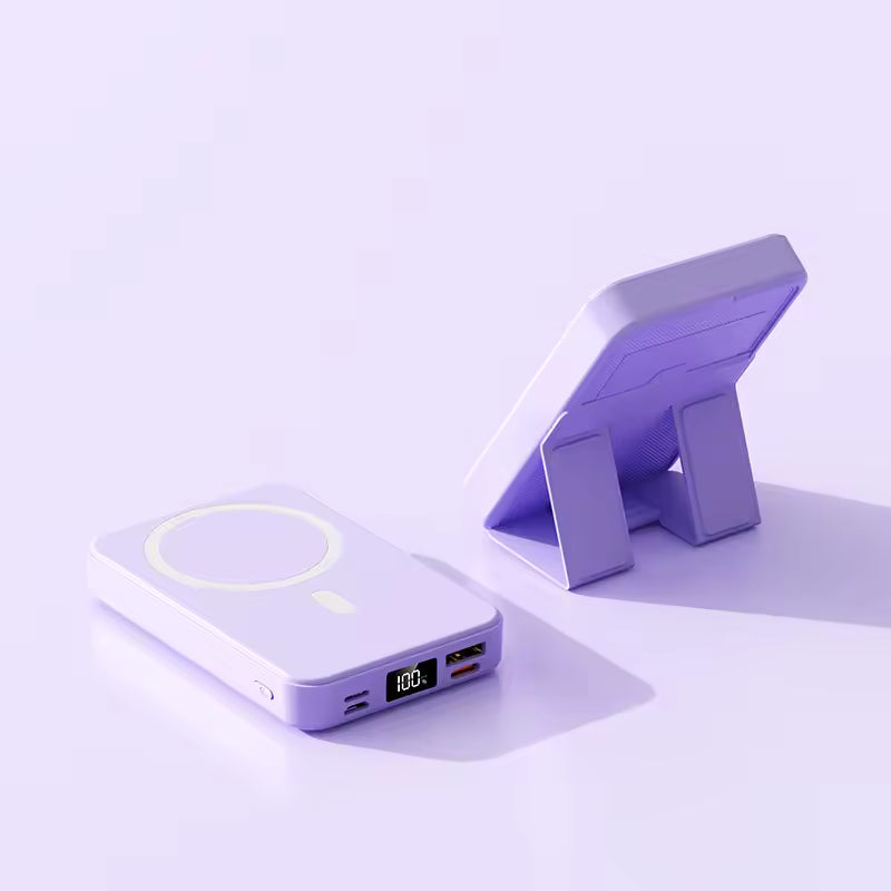 Portable Travel Magnetic Wireless Charger & Power Bank