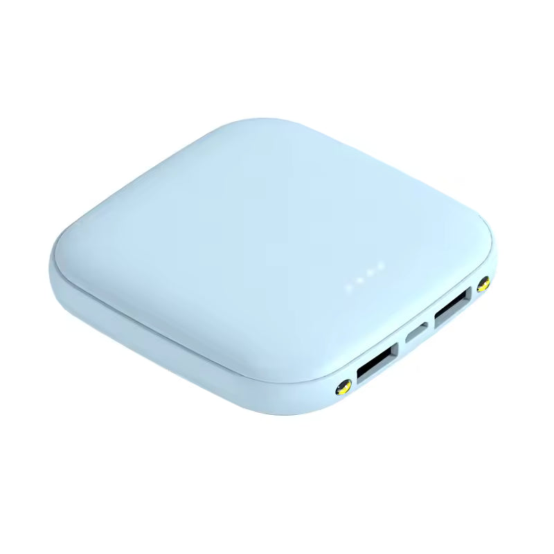Pocket-Sized Dual-Output 10000mAh LED Mini Power Bank