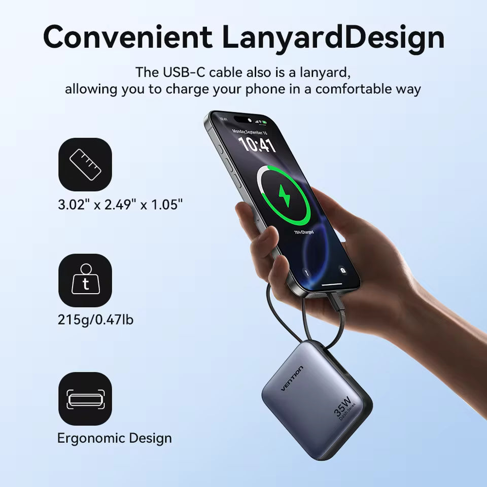Mini 35W Fast Charging 10000mAh Power Bank