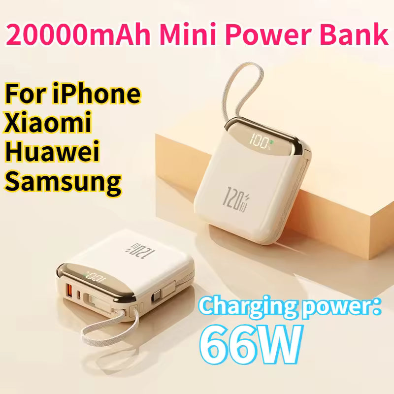 Mini 66W Fast Charging 20000mAh Power Bank