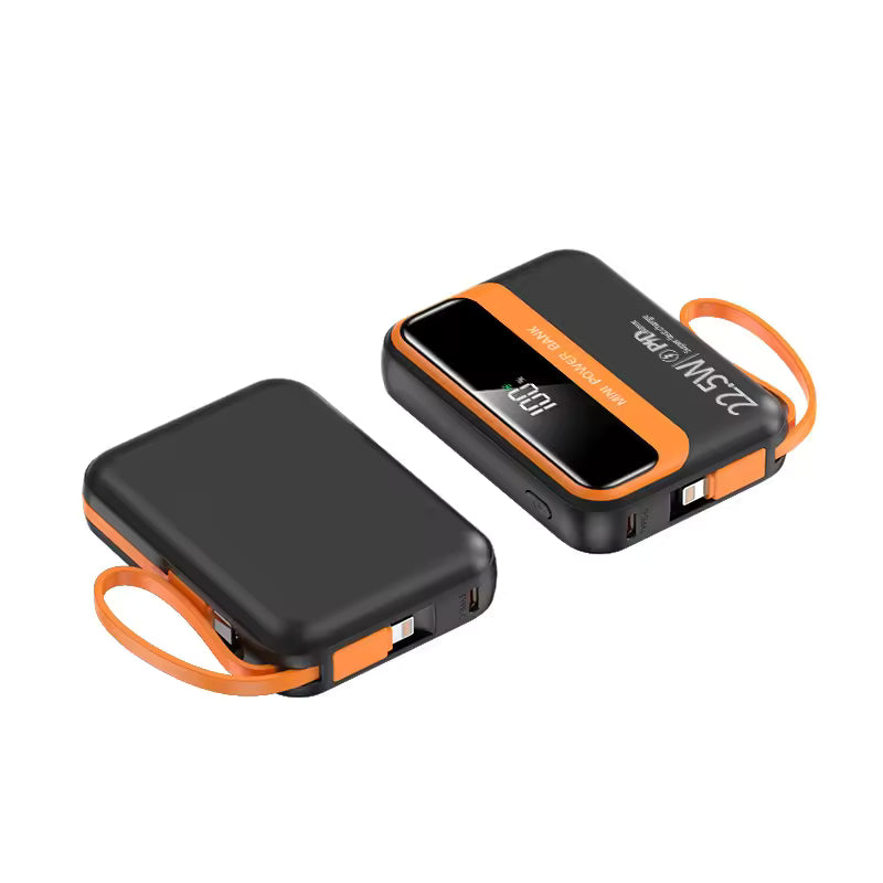 Cube 22.5W Dual-Cable 20000mAh Mini Powerbank