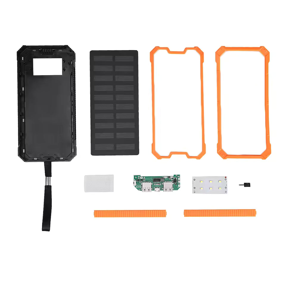 DIY Solar 20000mAh Power Bank Shell Kit (2 Pcs)