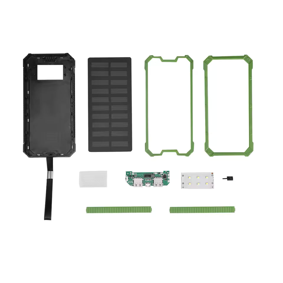 DIY Solar 20000mAh Power Bank Shell Kit (2 Pcs)