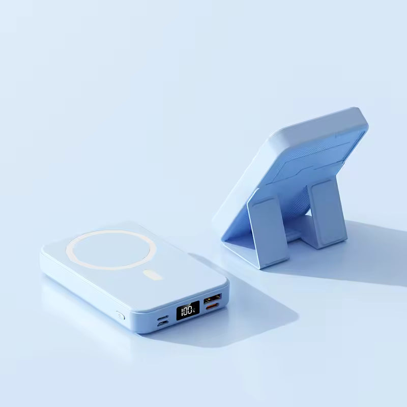 Portable Travel Magnetic Wireless Charger & Power Bank