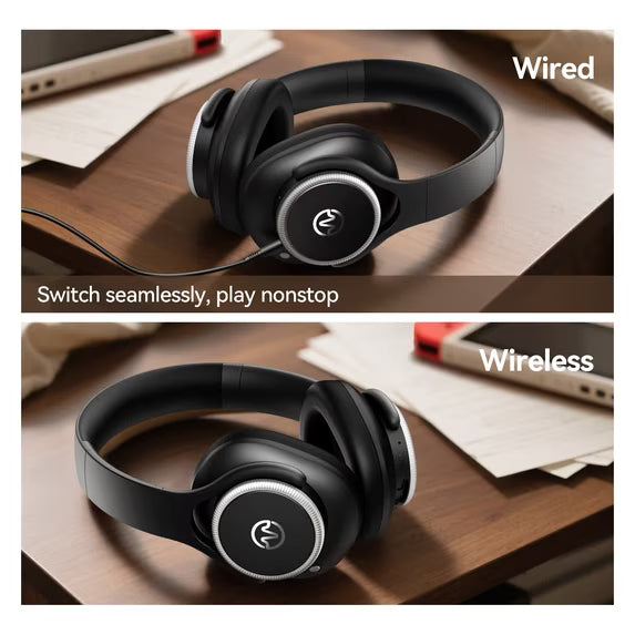 Active Noise-Canceling Over-Ear Wireless Headphones