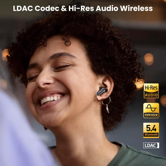 Hi-Res Wireless Earbuds with ANC and 80-Hour Battery