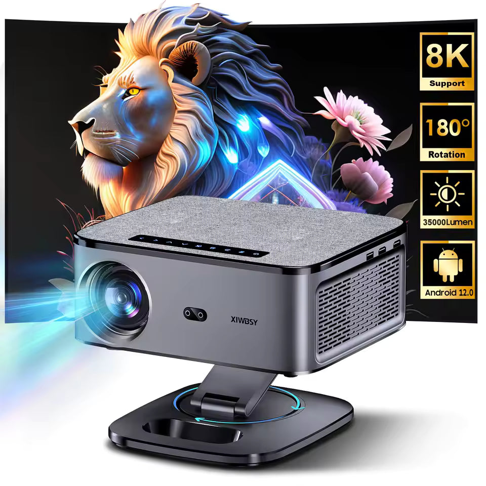 35000-Lumen Android 12 Smart LED Projector